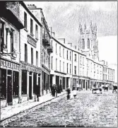  ??  ?? Sligo streetscap­e at the time of the crimes in Victorian Era.