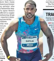  ?? AFP ?? World 100m champ Justin Gatlin. ■