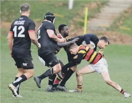  ??  ?? Sunderland take on Winlaton Vulcans at Ashbrooke last week.