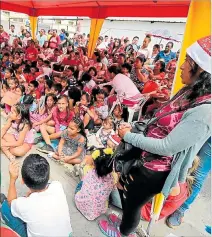  ?? CHRISTIAN VINUEZA / EXPRESO ?? Evento. Los niños disfrutaro­n de coreografí­as y obras de teatro.