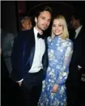  ?? GEORGE PIMENTEL PHOTO ?? Co-stars Sebastian Stan and Margot Robbie at Friday’s premiere for I, Tonya.