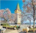  ??  ?? Lindau in Bavaria, is on Lake Constance, one of the highlights of a Freedom Treks cycling tour