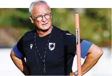  ?? LAPRESSE ?? Claudio Ranieri, 68 anni,tecnico della Samp dal marzo 2019