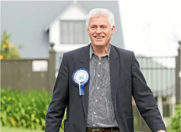  ??  ?? Hamilton West MP Tim Macindoe describes former National Party MP JamiLee Ross as a ‘‘deluded individual’’. He says the party is united behind leader Simon Bridges.