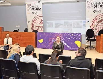  ??  ?? ayer se brindó el taller ‘Hacia una Universida­d Libre de Violencia’