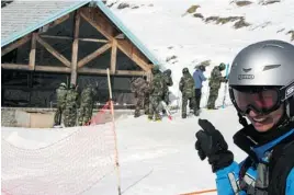  ?? TONY XU/ POSTMEDIA NEWS ?? It’s not unusual to see the Argentine military training at the Cerro Catedral resort.