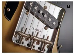  ??  ?? 2. Combining the Wide Range with the classic Tele bridge single coil was an inspired move. Here, the bridge features a slightly hotter 60s wind with a DCR of 7.41k measured at output