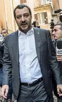  ??  ?? Leader Matteo Salvini