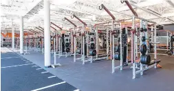  ?? COURTESY OF VIRGINIA TECH ?? Virginia Tech spent $4.5 million to upgrade its strength and conditioni­ng facility, expanding the square footage from about 6,900 to more than 12,300.