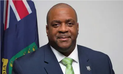  ?? Photograph: Government of the Virgin Islands/Reuters ?? Andrew Fahie, premier of the British Virgin Islands, has been given a $500,000 bond and must remain in Miami.