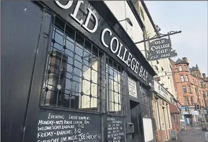  ??  ?? The new developmen­t could now see the Old College Bar remain as part of the proposals for the High Street site