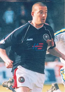  ??  ?? Defender Dave Rogers says he loved his time playing for Dundee FC.
