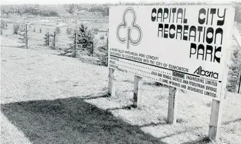  ?? EDMONTON JOURNAL/FILE ?? The $34-million, 16-kilometre Capital City Recreation Park officially opened this day in 1978.