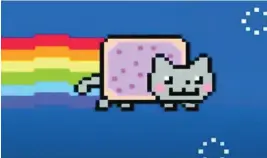  ??  ?? El GIF de Nyan Cat se subastó en Christie´s por 590.000 dólares