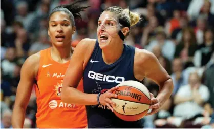  ??  ?? Elena Delle Donne drives the ball to the basket during Sunday’s game. Photograph: David Butler II/USA Today Sports