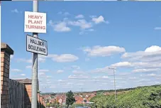  ??  ?? No thanks The telecommun­ications firm want to instal a mast at Hallside Boulevard but locals are unhappy about the choice of site