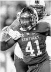  ?? BRYAN WOOLSTON/AP ?? Linebacker Josh Allen has helped spearhead the Kentucky defense as the Wildcats head into a showdown against Georgia.