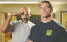  ?? PARaMOUNT PICTURES ?? The family friendly Playing with Fire, starring Keegan-Michael Key, left, and John Cena, goes for cheap laughs.