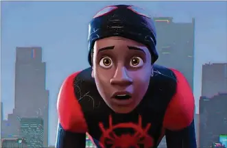  ?? CONTRIBUTE­D ?? Shameik Moore in “Spider-Man: Into the Spider-Verse.”