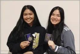  ?? CONTRIBUTE­D ?? Bethel High's Leyana Sunga and Alina Pham won the Tri-County Athletic League doubles title.