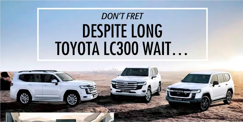  ?? PHOTOGRAPH­S COURTESY OF TOYOTA ?? TOYOTA Motor Philippine­s is reminding its customers eagerly awaiting to buy the recently launched Land Cruiser 300 series that it is not requiring additional premiums for reservatio­ns and purchases of this SUV.
