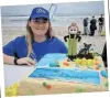  ?? SUPPLIED ?? was blessed with CHILD-DRIVEN Save A Fishie
100th clean-up and a cake donation to mark its
to thank all Zoe Prinsloo took the opportunit­y
| their volunteers and sponsors.