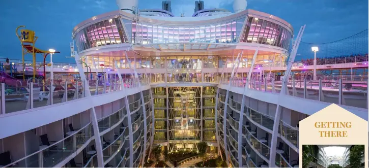  ??  ?? Royal Caribbean Internatio­nal’s ‘Harmony of the Seas’, is the world”s largest and newest cruise ship, currently berthed in Southampto­n