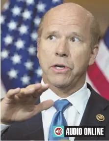  ?? CQ ROLL CALL VIA AP IMAGE ?? NEW HAMPSHIRE NEWBIE: The first declared 2020 presidenti­al candidate, Maryland Democrat John Delaney, made his first New Hampshire campaign stop.