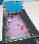  ??  ?? Students in Year 4 have been creating their own pinball machines,