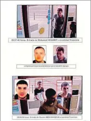 ??  ?? Banco. Las cámaras de la sucursal de la entidad financiera donde tenían cuentas los terrorista­s permitiero­n obtener imágenes de ellos durante sus visitas.
