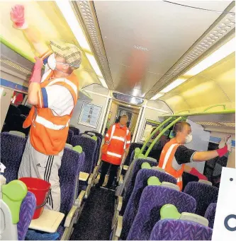  ??  ?? ON NEW TRACK Inmates are set to do jobs such as cleaning carriages