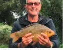  ??  ?? A 3lb 8oz crucian for Dereck Wood.