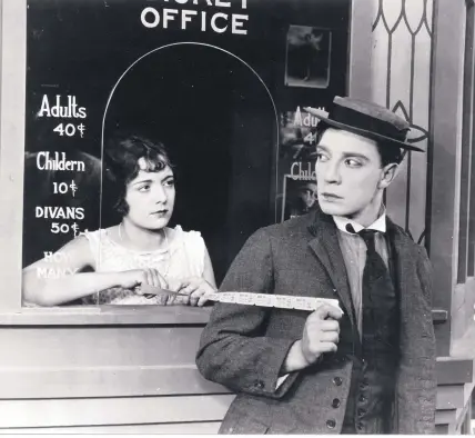  ??  ?? Sherlock Jr, 1924, directed by Buster Keaton.