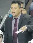  ?? THE ASSOCIATED PRESS ?? Former NHL player Bob Boughner has a winning record as a coach at both the junior hockey and NHL levels.