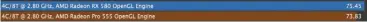  ??  ?? In some ways, the Radeon RX 580 is only slightly more powerful than my built-in Radeon Pro 555.