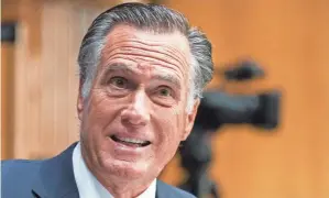  ?? MANUEL BALCE CENETA/AP FILE ?? “What President Biden is doing by jamming woke and green agenda items into legislatio­n we pass is making it harder for him to ever get legislatio­n passed again,” said Sen. Mitt Romney, R-utah.