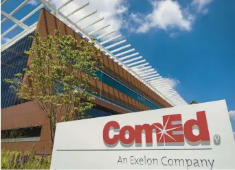  ?? BRIAN CASSELLA/CHICAGO TRIBUNE 2020 ?? ComEd filed for a proposed $199 million increase in electricit­y delivery charges Friday, seeking the largest rate hike since 2014.