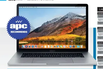  ??  ?? APPLE LAPTOP FROM $3,499; AS TESTED $6,499 | APPLE.COM/AU