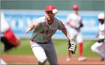  ?? MITCHELL LAYTON — GETTY IMAGES ?? Angels first baseman Nolan Schanuel, who is from South Florida, will be playing in major league games there for the first time this week.