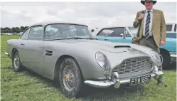  ??  ?? Richard Langdon’s 1965 Aston Martin DB5 was once owned by Duran Duran bassist, John Taylor, who wanted to buy the car back. Richard declined after having already sold a previous DB5 and instantly regretting it.