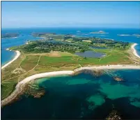  ??  ?? ISLAND IDYLL: How tiny Tresco looks from the air. Left: Dolphin House where William and family stayed