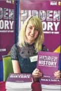  ?? Picture: Alan Langley FM3893240 ?? Book launch - Triona Fitton with her book Hidden History: Philanthro­py in Kent