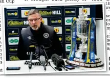  ??  ?? Deadly serious: Levein is not underestim­ating the threat from Talbot