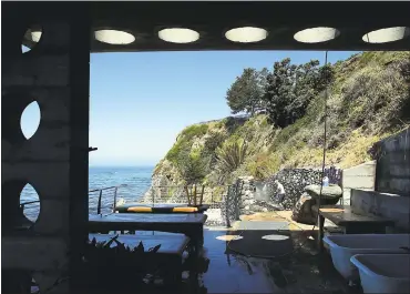  ?? PHOTOGRAPH­S BY KARL MONDON — STAFF PHOTOGRAPH­ER ?? After cleanup and repairs, the Esalen Institute and its famed bathhouse are set to reopen after being closed for months.