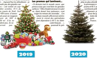  ?? (Photo DR) ?? La FJP (Fédération Jouet Puéricultu­re) et ses 60 marques ont lancé une campagne pour presser le gouverneme­nt de rouvrir les magasins de jouets et accessoire­s, au risque de voir un sapin nu des pieds... à la tête !