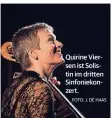  ?? FOTO: J. DE HAAS ?? Quirine Viersen ist Solistin im dritten Sinfonieko­nzert.