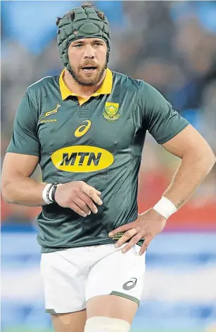  ?? Picture: GALLO IMAGES/SYDNEY SESHIBEDI ?? HIGH STAKES: Springboks captain Warren Whiteley will be hoping to see his men give their all against Argentina in Durban on Saturday.