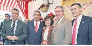  ?? . ?? Javier Fernández, Antonio Pulido, Carmen Calvo, Juan Espadas y Pedro Fernández.