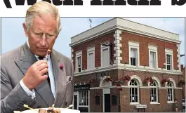  ??  ?? FOOD FOR THOUGHT: Charles is losing his chef to The Duchy, above