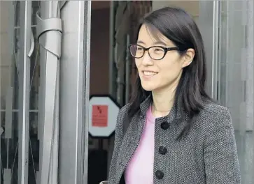  ?? Justin Sullivan Getty Images ?? ELLEN PAO, above in 2015, lost her lawsuit against former employer Kleiner Perkins Caufield & Byers, but the case shed light on the systematic exclusion of women from opportunit­ies enjoyed by men in the tech sector.